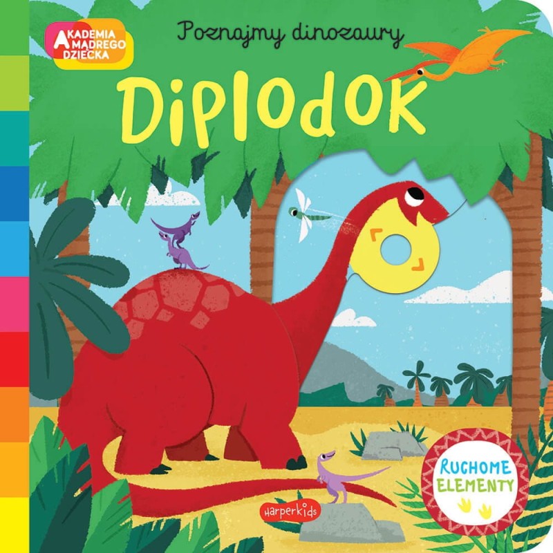 Diplodok. Poznajmy dinozaury. Ruchome Elementy