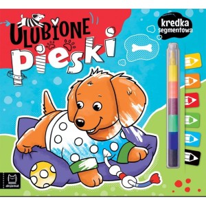 Kolorowanka z Kredka Segmentową Pieski. Historyjki i Zadnia