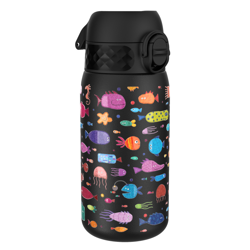 ION8 Bidon Termiczny Termos Rybki Czarny 400 ml