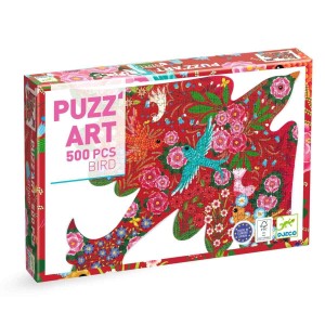 Puzzle artystyczne kształt Ptak 500 el. - Djeco