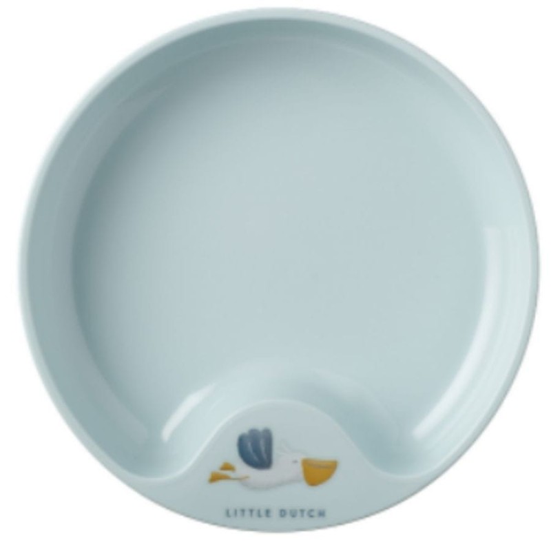 Talerzyk z wysokim Brzegiem Mio Mepal błękitny - Little Dutch