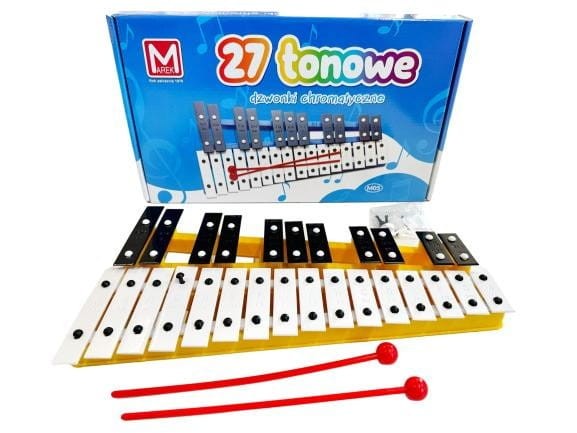 Cymbałki Dzwonki chromatyczne 27-tonowe Szkolne