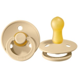 Smoczek Uspokajający z Naturalnego Kauczuku S 0-6 mies. Beige - BIBS