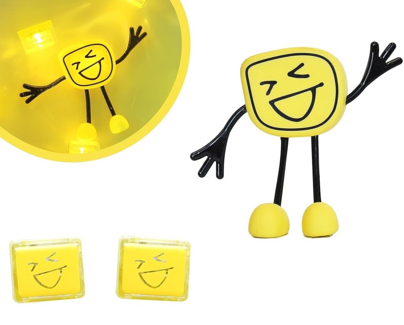Glo Pals Ludzik LED świecący w Wodzie Żółty + 2 Kostki Sensoryczne