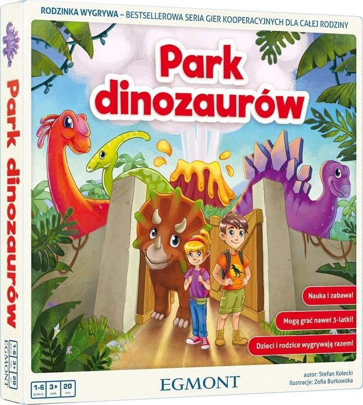 Park dinozaurów Gra Planszowa EGMONT