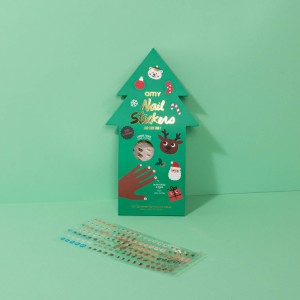 Naklejki na Paznokcie dla dzieci Świąteczne Wzory - omy