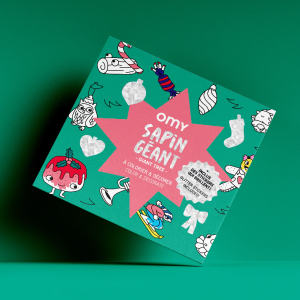 Kolorowanka z Naklejkami Choinka - omy