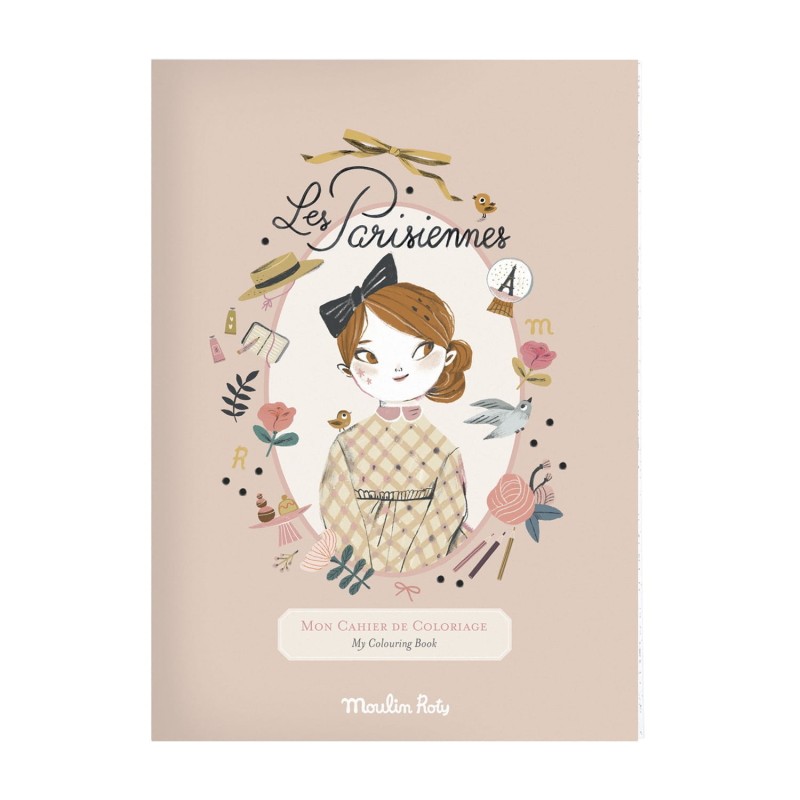 Kolorowanka Les Parisiennes Ulice Paryża - Moulin Roty