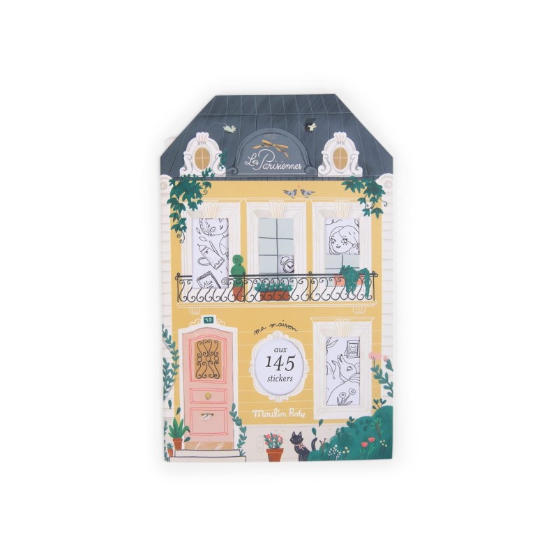 Kolorowanka z Naklejkami Dom Les Parisiennes - Moulin Roty