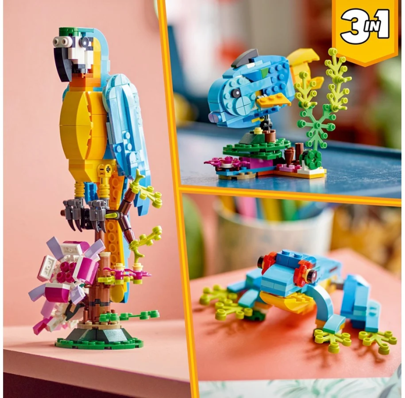Lego Creator 3 w 1 Egzotyczna papuga 31136