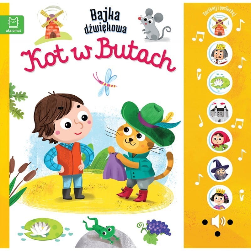 Kot w Butach. Bajka dźwiękowa. Naciśnij i posłuchaj!