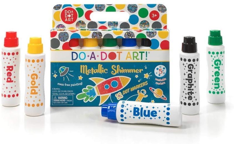 Farby Kropkowe Flamastry 5 szt. Metaliczne - Do-A-Dot Art