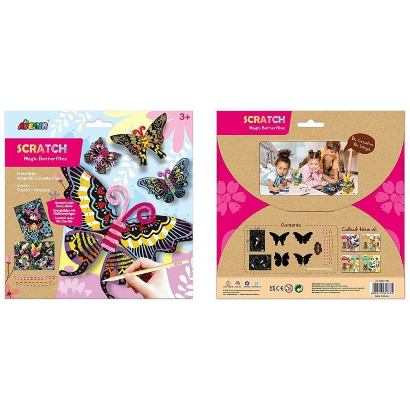 Wydrapywanki Motyle Różne Kształty - Avenir