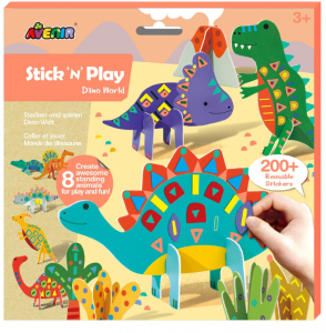 Dinozaury Trójwymiarowa Scenografia z Naklejkami - Avenir