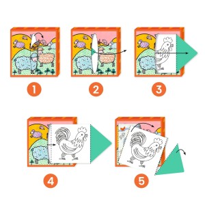 Djeco Kolorowanki i gry dla dzieci Zwierzęta z Farmy