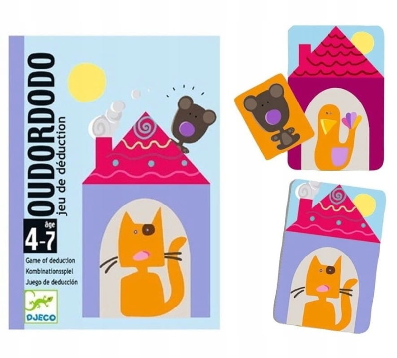 Zgadnij Gdzie się Schował Niedźwiedź gra w karty - Djeco