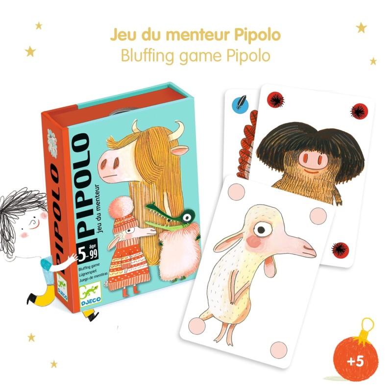 Djeco Gra w Karty Blefowanie Pipolo