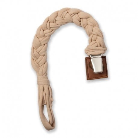 Bawełniana Zawieszka do Smoczka Warkocz Vanilia - Hi Little One