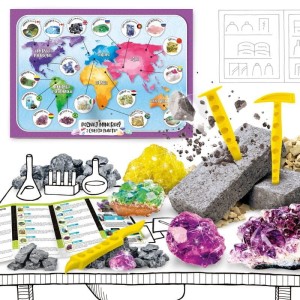 Eksperymenty dla Dzieci Minerały Świata Mały Geniusz - Lisciani