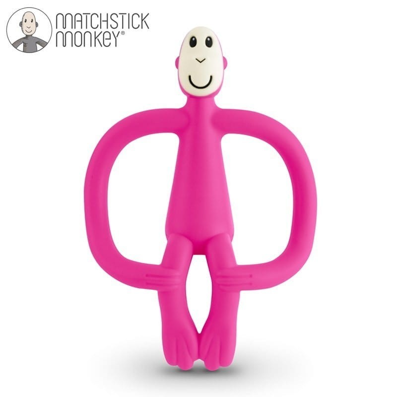 Małpka Gryzak na Ząbkowanie Pink - Matchstick Monkey