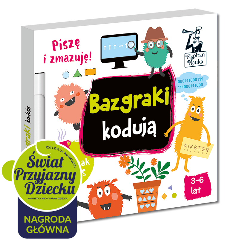 Bazgraki kodują. Zeszyt kreatywny. Kapitan Nauka