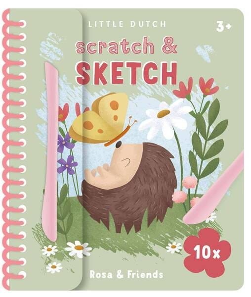 Zdrapywanki z Szablonami Ogród 10 szt. - Little Dutch