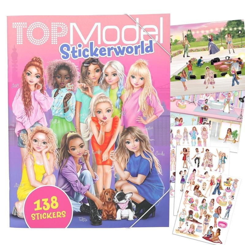 Kreatywny album z naklejkami Życie Modelek - Top Model