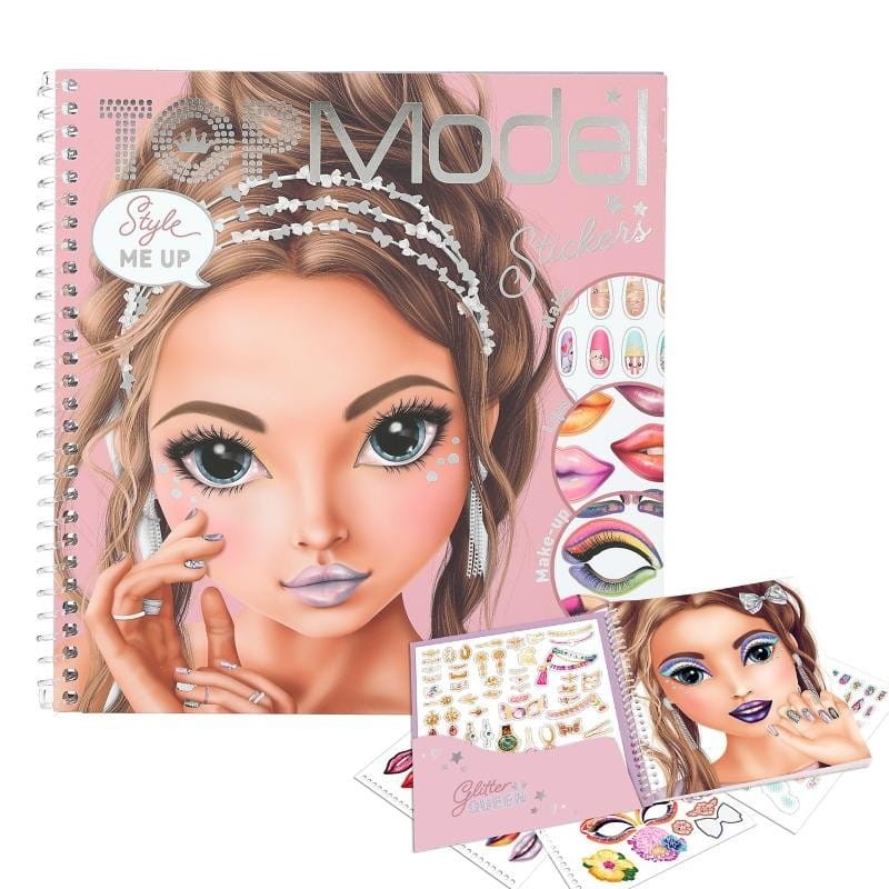 Ozdabianie Twarzy Notes z Naklejkami Face GLITTER QUEEN - TOPModel