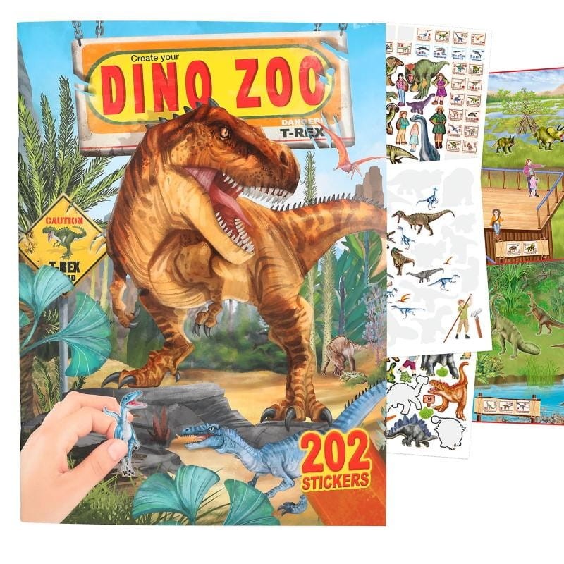 Album z naklejkami Dinozaury Zoo Dino World - Depesche