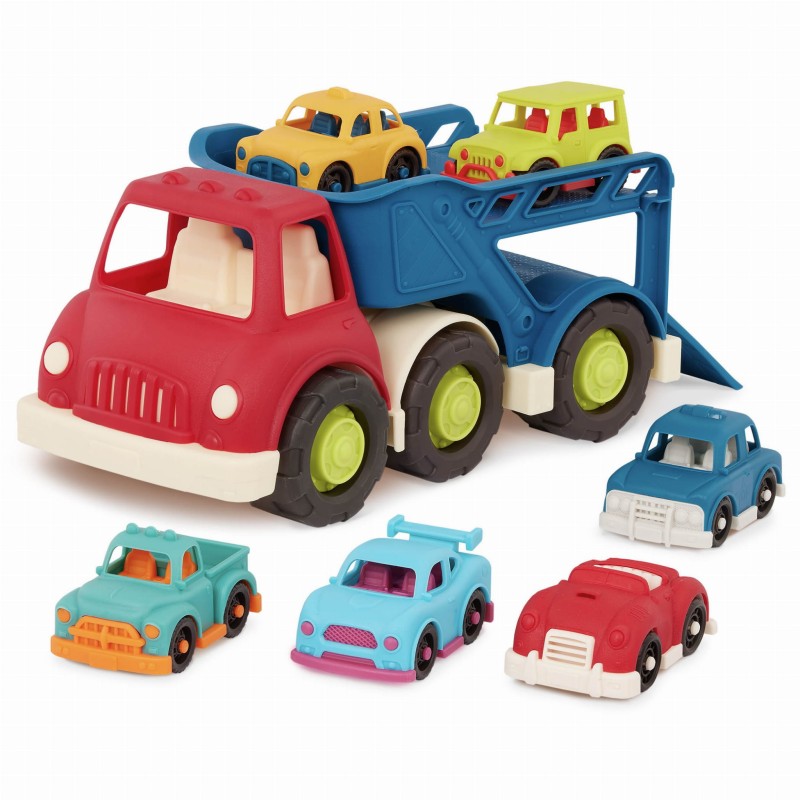 Laweta piętrowa z 6 samochodzikami Happy Cruiser b.toys