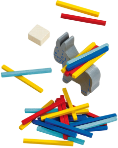 Na grzbiecie osiołka gra Stapelei - Haba