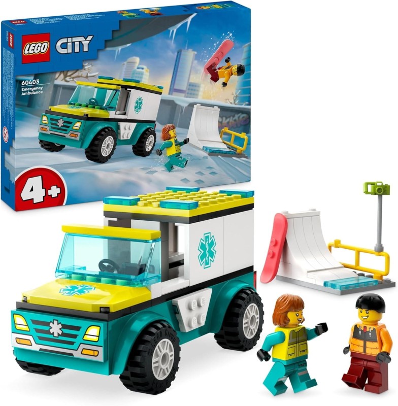 Lego Karetka Pogotowia i snowboardzista 60403