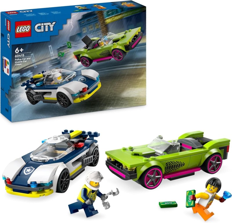 Lego CITY Pościg radiowozu za muscle carem 60415