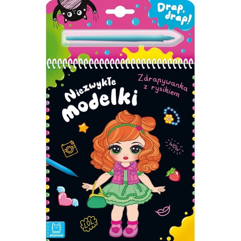 Niezwykłe modelki. Zdrapywanka z rysikiem - Aksjomat