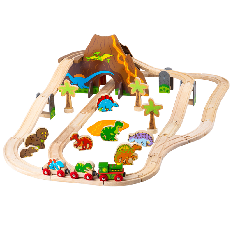 Pociąg Dinozaury Trasa Kolejowa 49 el. Bigjigs Rail