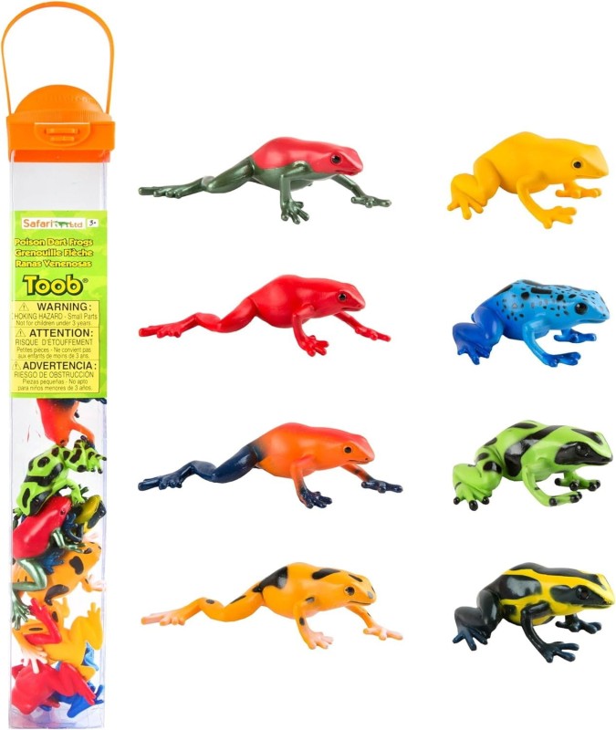 Żaby Trujące Drzewołazy. Zestaw Figurek w Tubie Safari Ltd.