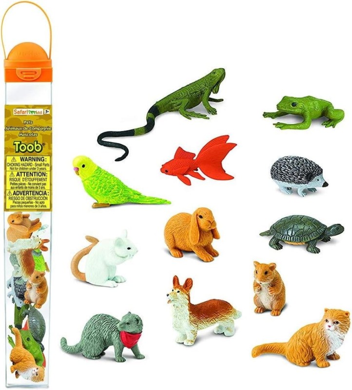 Zwierzęta Domowe 12 szt. Zestaw Figurek w Tubie Safari Ltd.