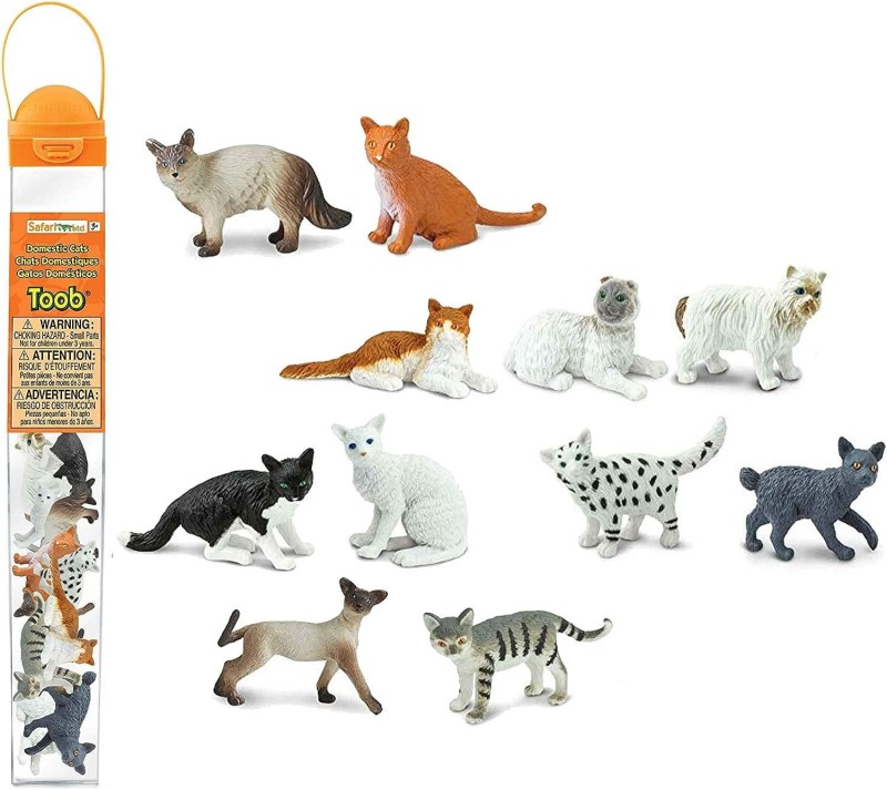 Figurki kotów 11 szt. w tubie Safari Ltd.