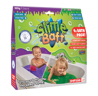 Slime Baff gluty w kąpieli zestaw fioletowy i zielony - Zimpli Kids