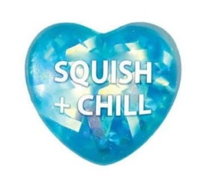 Gniotek Serce niebieskie Crystal Squeeze Hearts Schylling