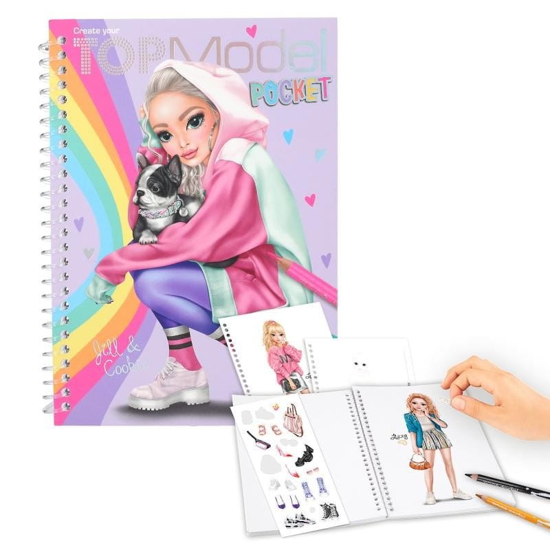 Notes z naklejkami do projektowania ubrań 120 str. - TopModel