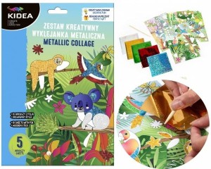 Wyklejanki metaliczne Zwierzęta Kidea