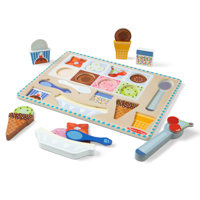 Lodziarnia drewniane magnetyczne puzzle Melissa & Doug