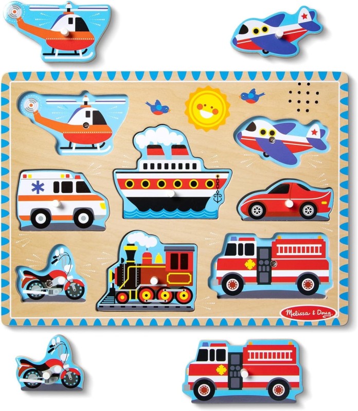 Puzzle z odgłosami Pojazdy Melissa & Doug