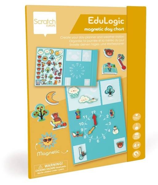 Zegar i pogoda. Magnetyczna układanka Scratch