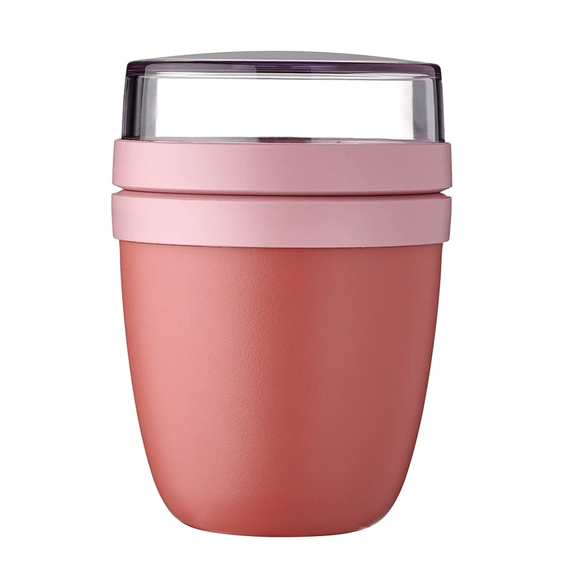 Podwójny pojemnik na jedzenie Lunchpot Ellipse mini mauve - Mepal