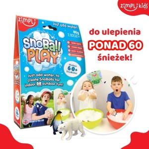 Sztuczny śnieg śnieżki SnoBall Play 4 użycia Zimpli Kids