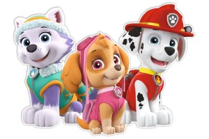 Naklejki Psi Patrol dekoracja ścienna Everest, Skye, Marshall Nickelodeon