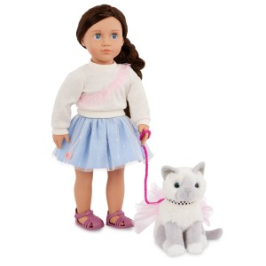 Lalka z kotkiem na smyczy Mindy & Pepper Our Generation