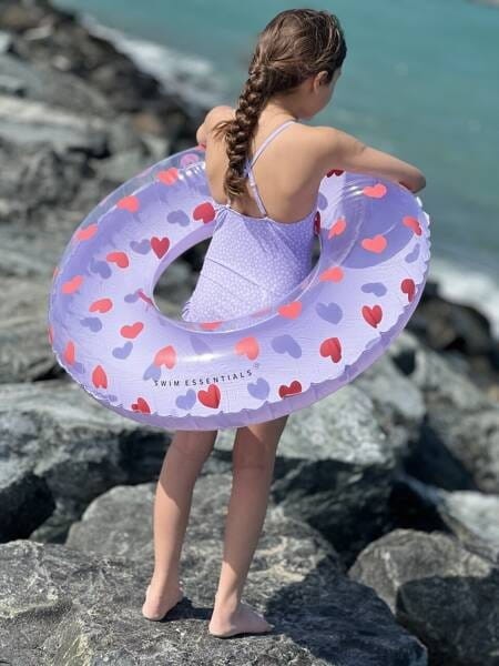 Duże koło do pływania 90 cm Serduszka - The Swim Essentials